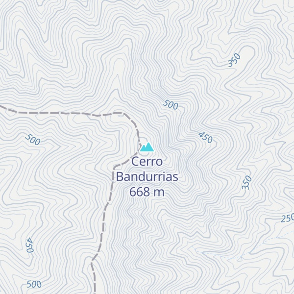 Map of Cerro Bandurrias
