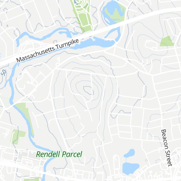 Map of Indian Head Hill