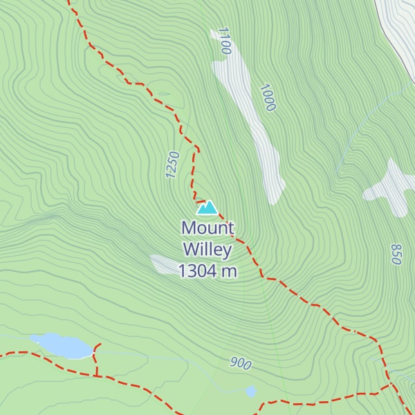 Map of Mount Willey