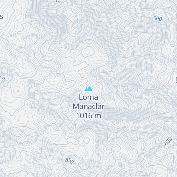 Map of Loma Manaclar