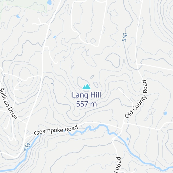 Map of Lang Hill