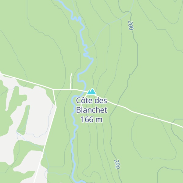 Map of Côte des Blanchet