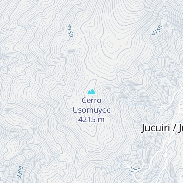 Map of Cerro Usomuyoc