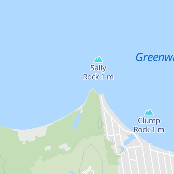Map of Potowomut Rocks