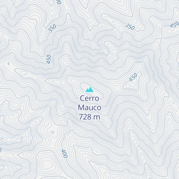 Map of Cerro Mauco