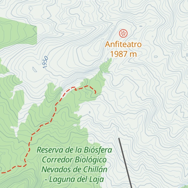 Map of Refugio Garganta del Diablo