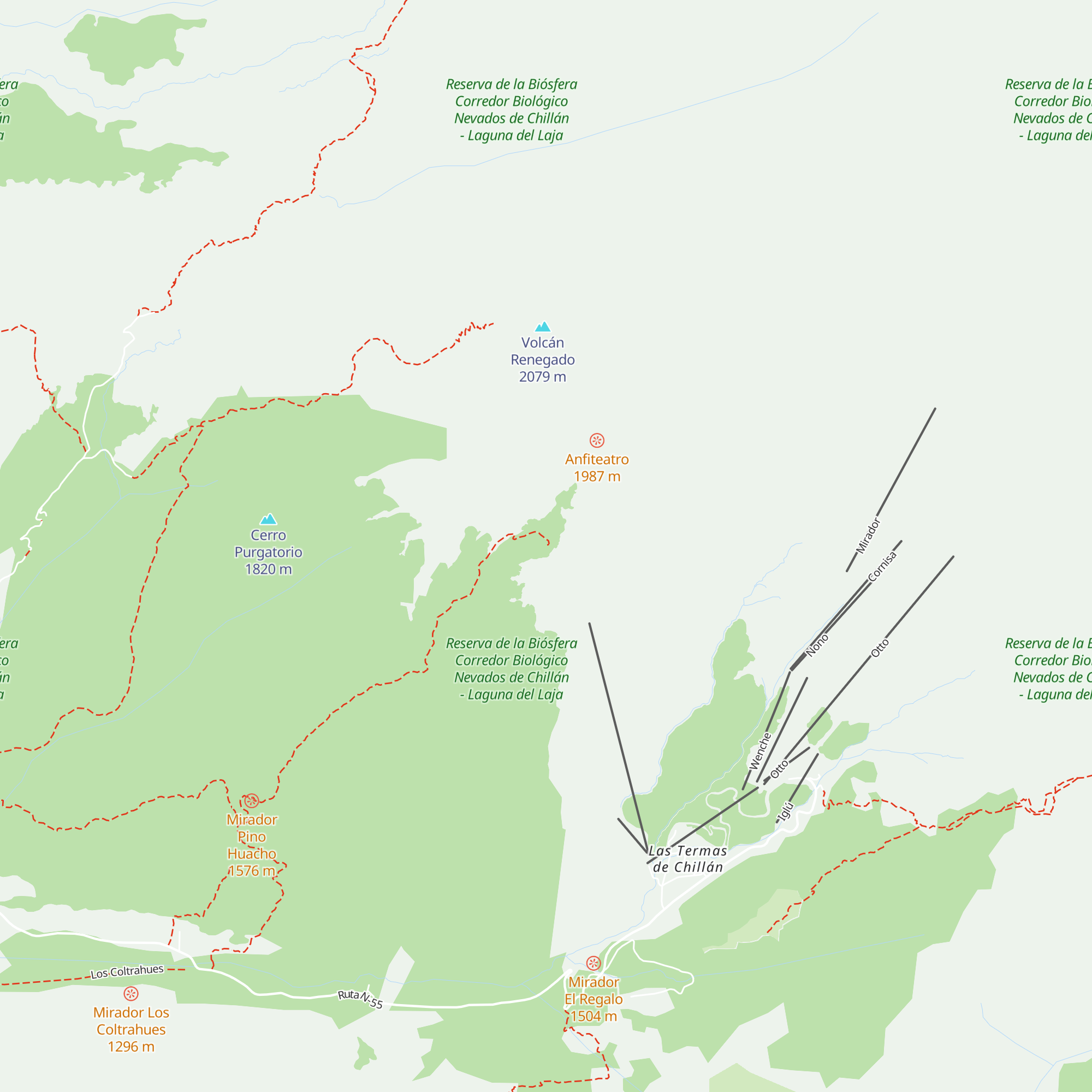 Refugio Garganta del Diablo map
