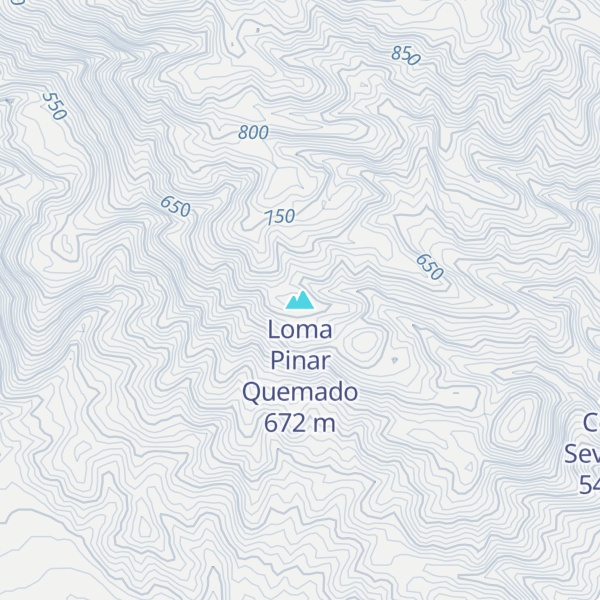 Map of Loma Pinar Quemado