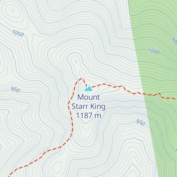 Map of Mount Starr King