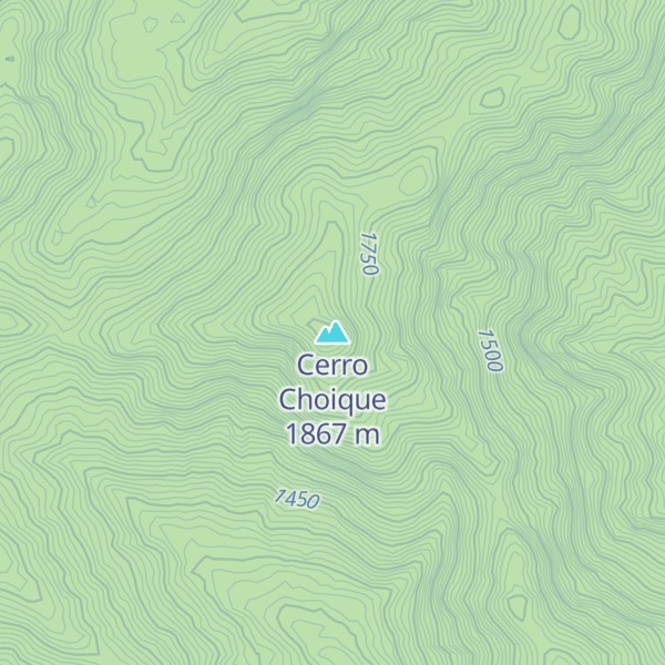 Map of Cerro Choique