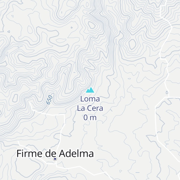 Map of Loma La Cera