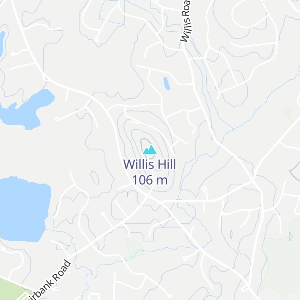 Map of Willis Hill