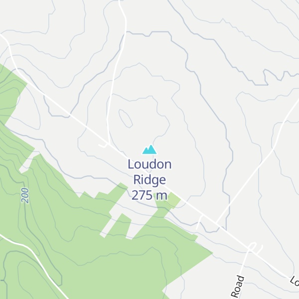 Map of Loudon Ridge