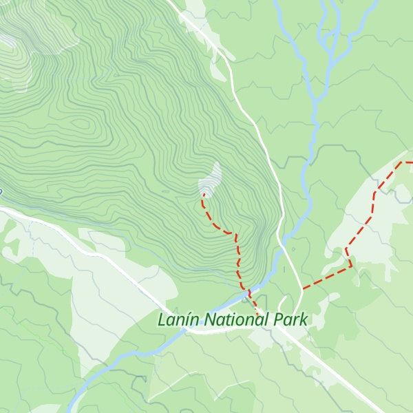 Map of Mirador del Lago Tromen