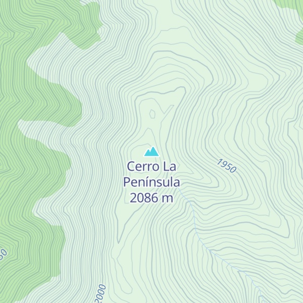 Map of Cerro La Península