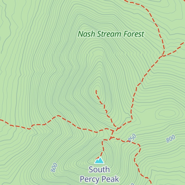 Map of Percy Peaks
