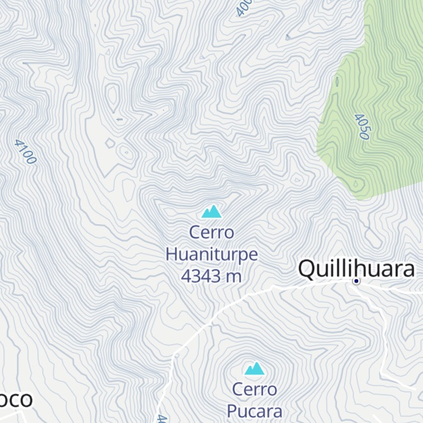 Map of Cerro Huaniturpe