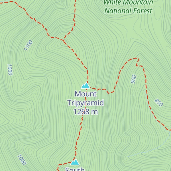 Map of Mount Tripyramid