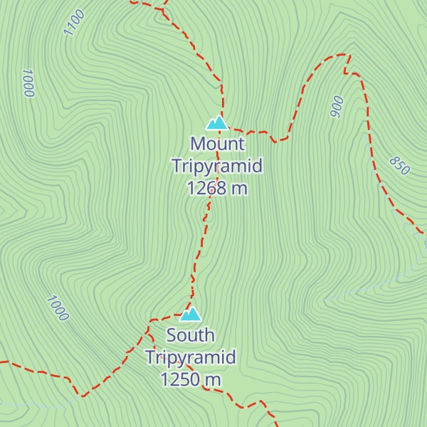Map of Middle Tripyramid