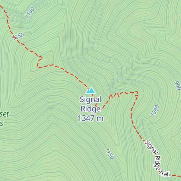 Map of Signal Ridge