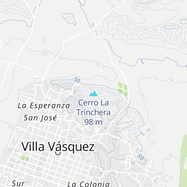 Map of Cerro La Trinchera