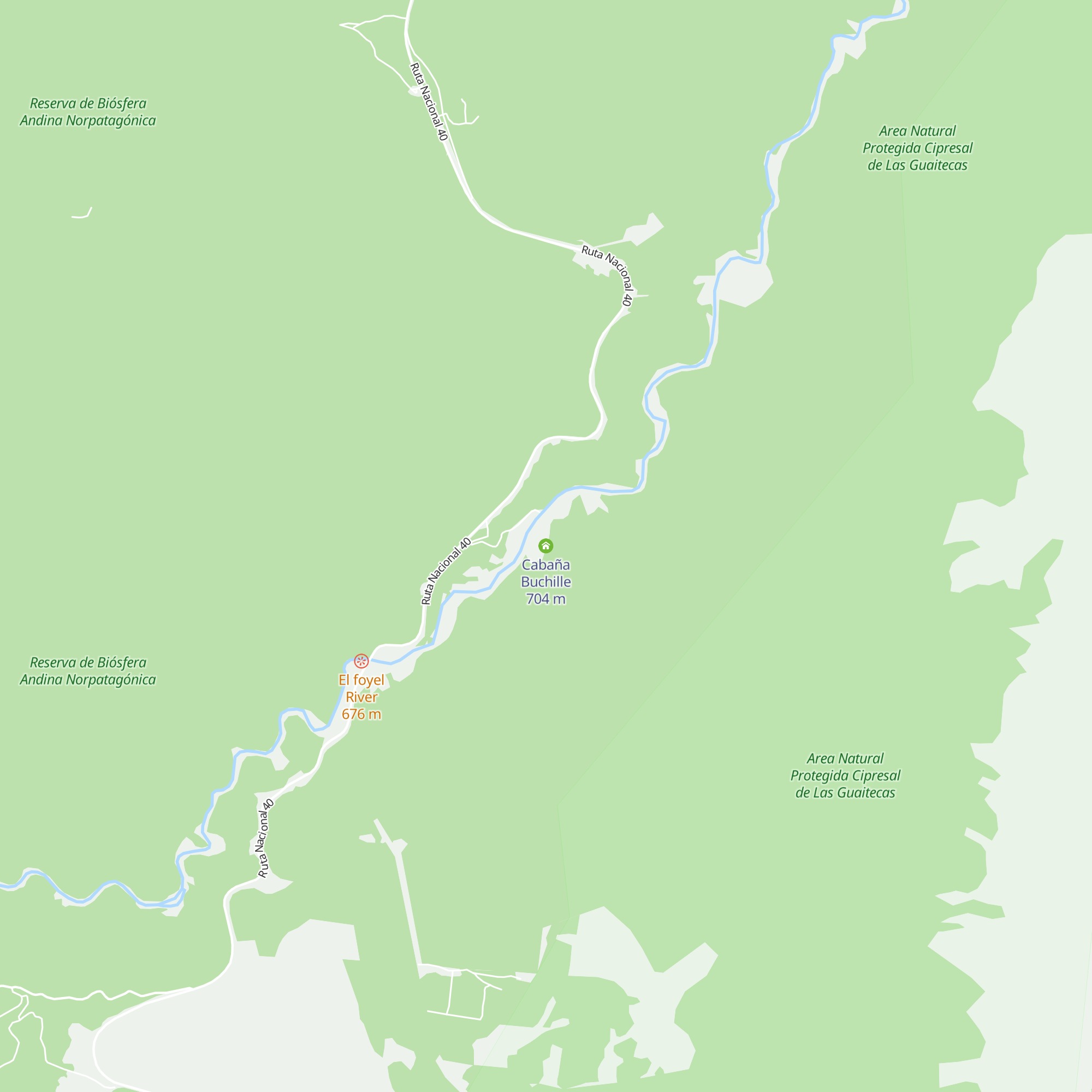 Cabaña Buchille map