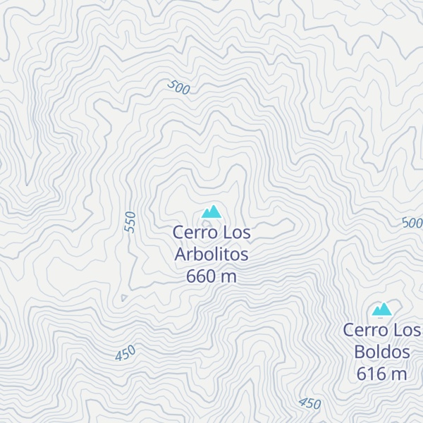 Map of Cerro Los Arbolitos