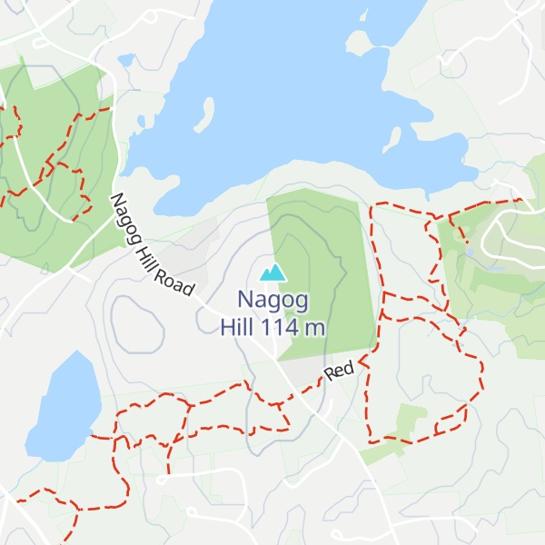 Map of Nagog Hill
