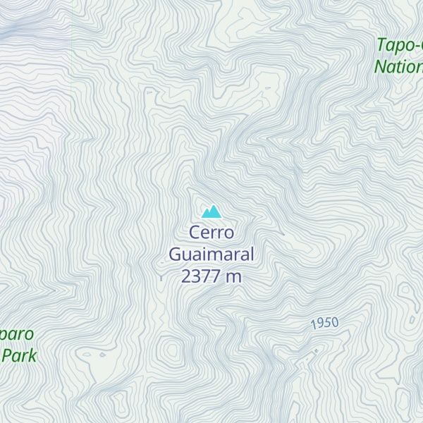 Map of Cerro Guaimaral