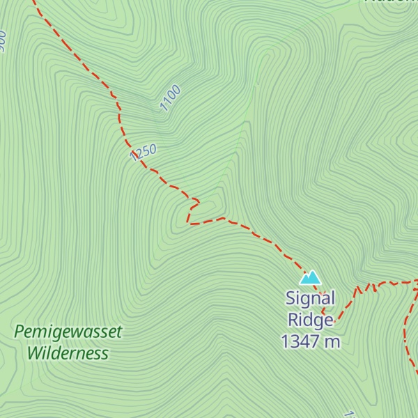 Map of Mount Carrigain