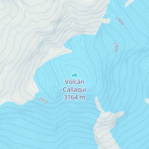 Map of Volcán Callaqui