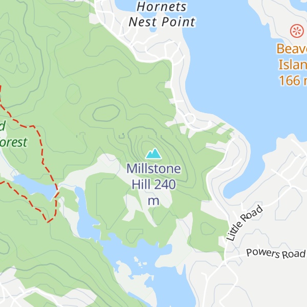 Map of Millstone Hill