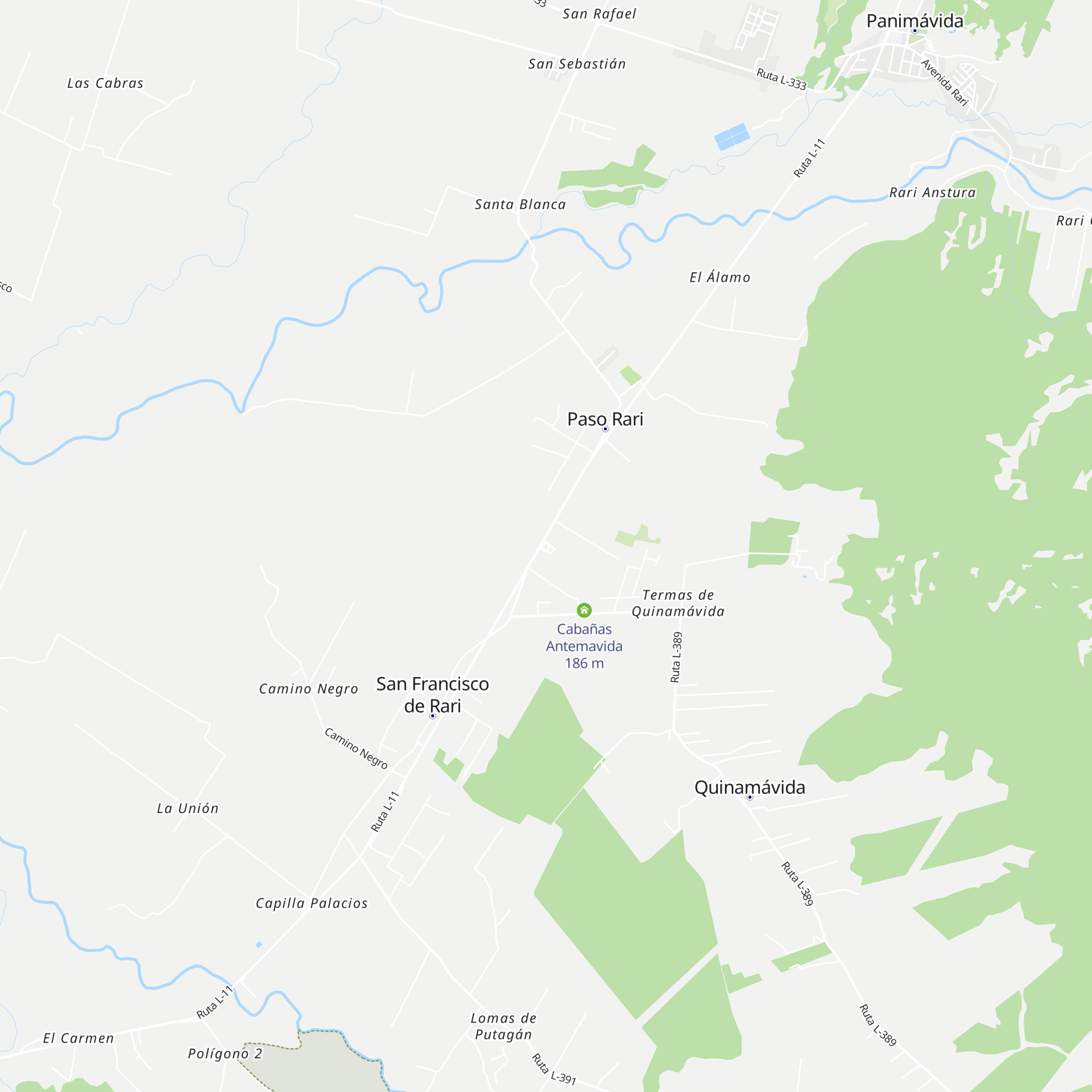 Cabañas Los Culenes map