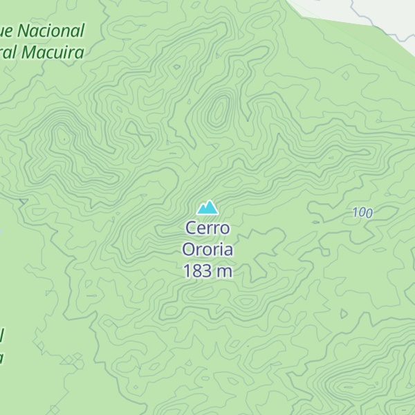 Map of Cerro Ororia