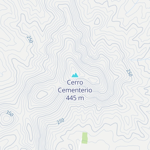 Map of Cerro Cementerio