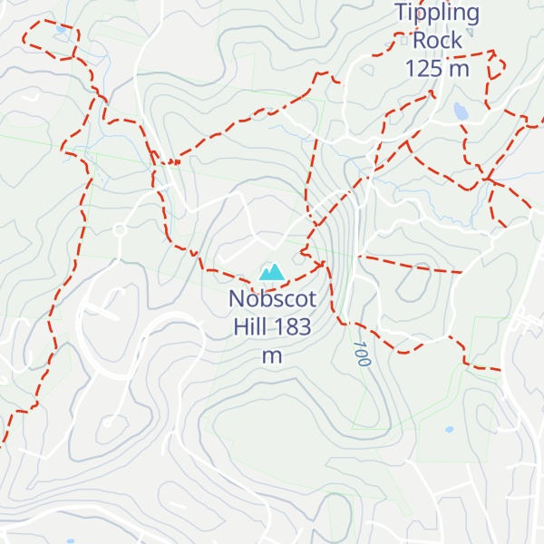Map of Nobscot Hill