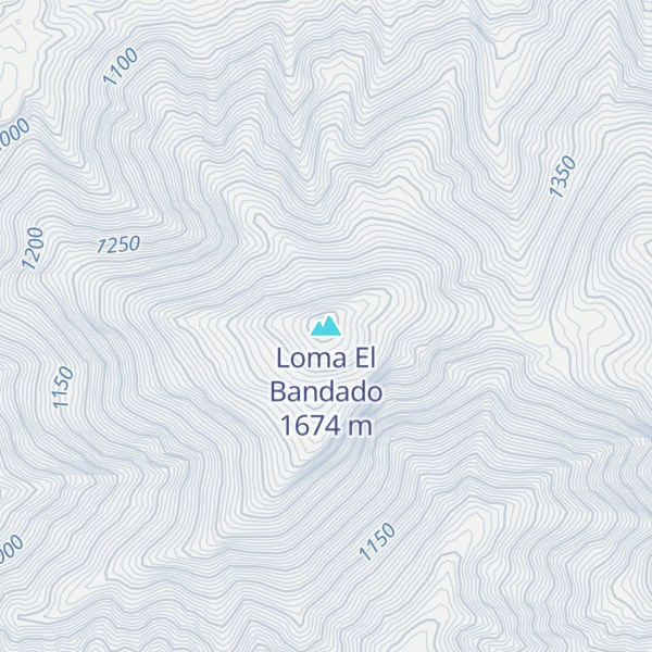 Map of Loma El Bandado