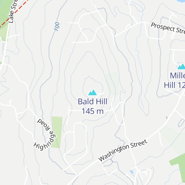 Map of Bald Hill