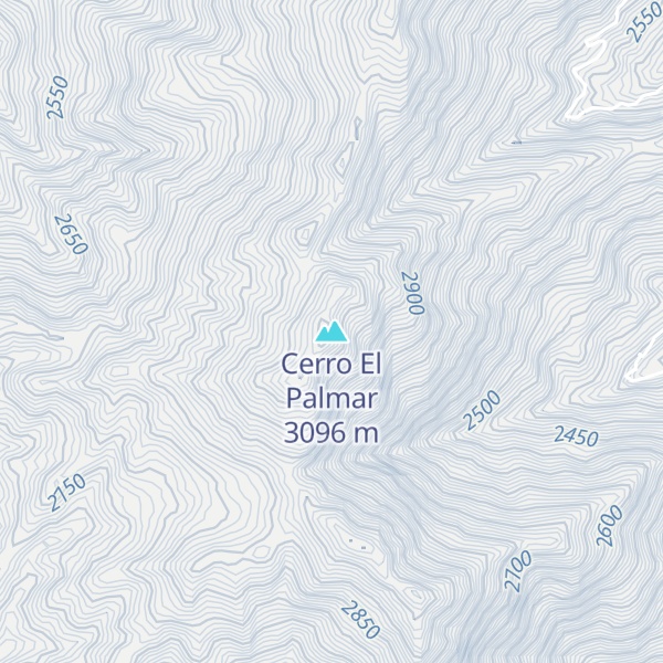 Map of Cerro El Palmar