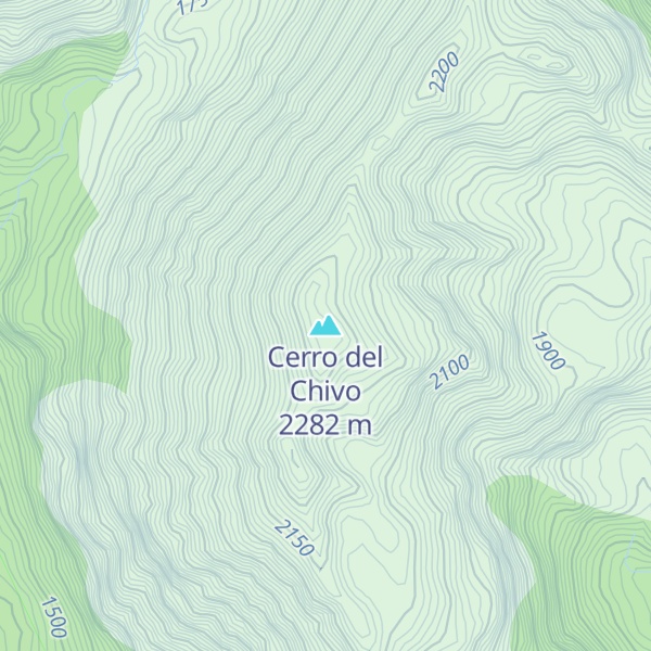 Map of Cerro del Chivo