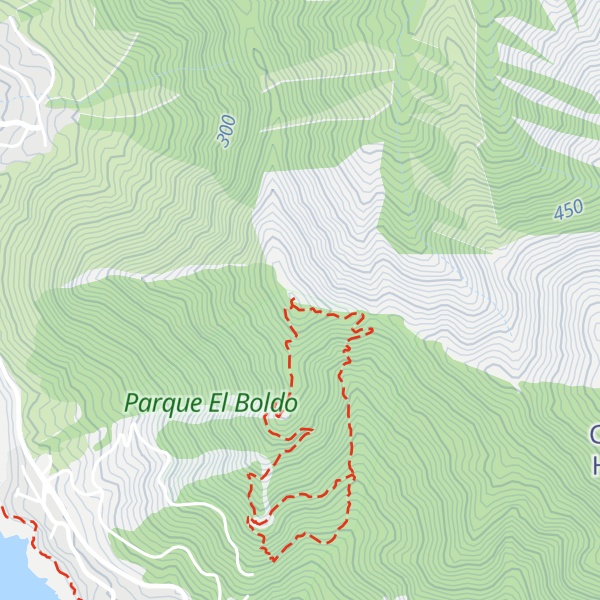Map of Cerro El Boldo