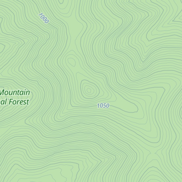 Map of Hutchins Mountain