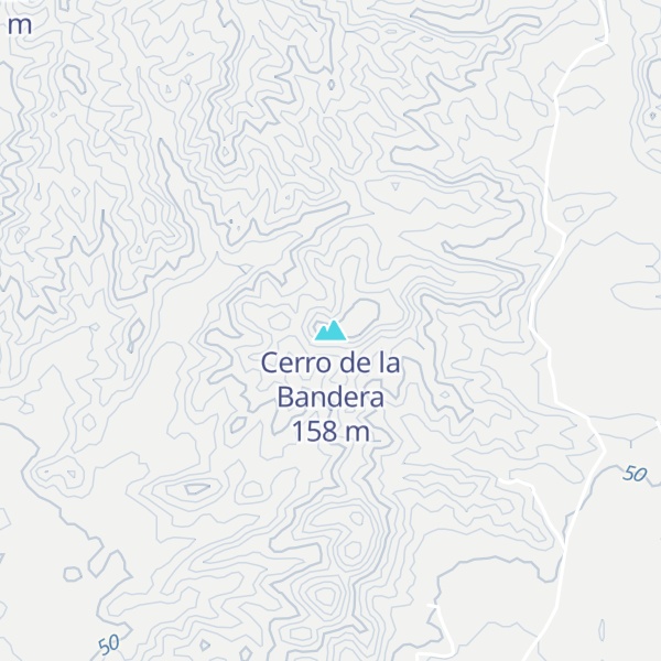 Map of Cerro de la Bandera