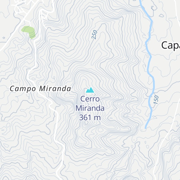 Map of Cerro Miranda
