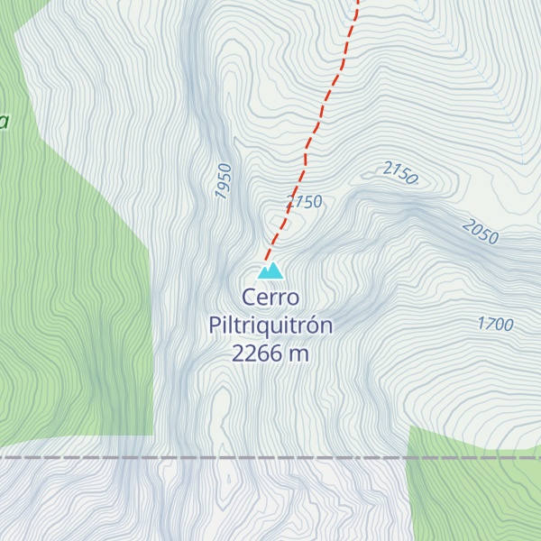Map of Cerro Piltriquitrón