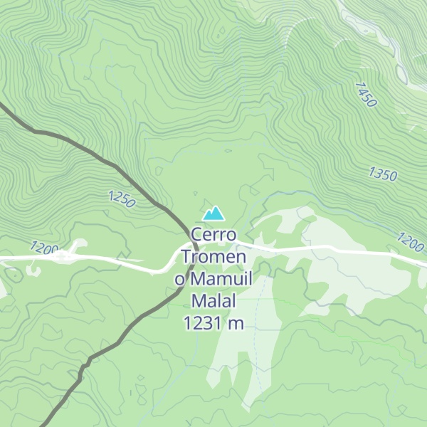 Map of Cerro Tromen o Mamuil Malal