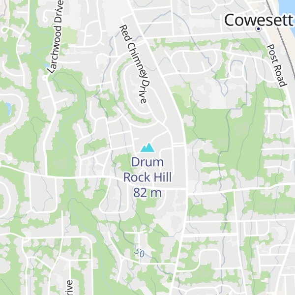 Map of Drum Rock Hill