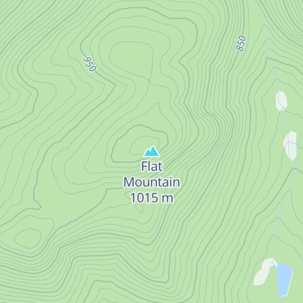 Map of Flat Mountain