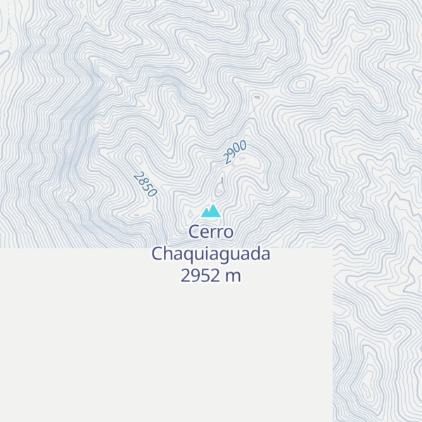 Map of Cerro Chaquiaguada