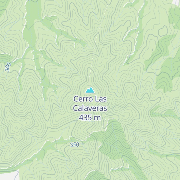 Map of Cerro Las Calaveras